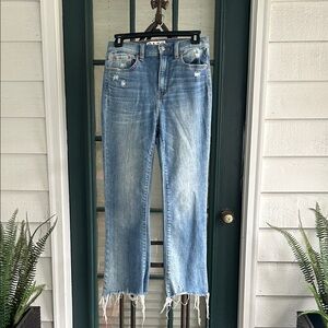 Women's Blue Distressed Jeans